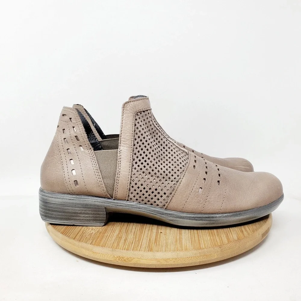 Naot Rivotra Boots Womens 38 Stone‎ Boho Western Moto Ankle Comfort Shoes